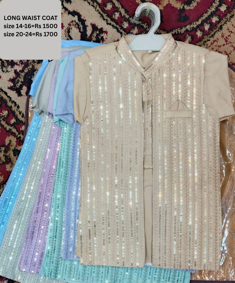 Boys all colours Traditional Waistcoat Set