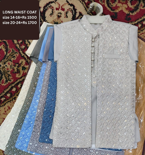 Boys all colours Traditional Waistcoat Set